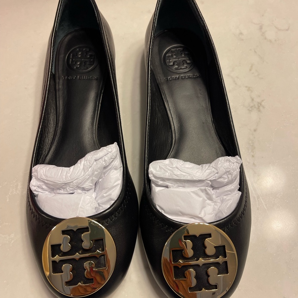 Tori burch Reva Ballet flats/ Worn only once. Practically brand new.